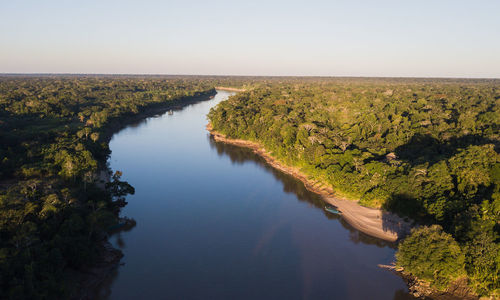 Scenic view of river against sky