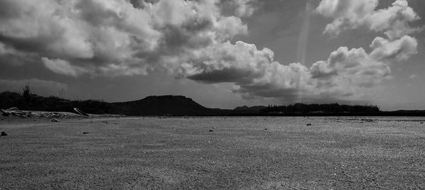 Panoramic view of field against sky