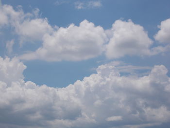 Low angle view of cloudy sky