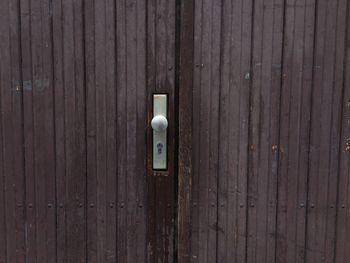 Full frame shot of old door