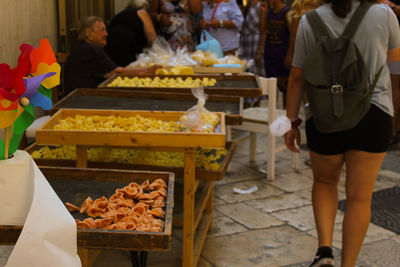 Street market in apulia