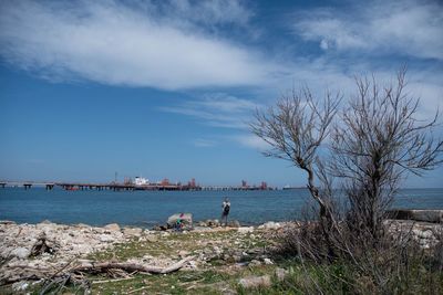 Scenic view of sea against sky