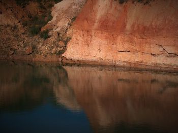 Reflection of clouds in water