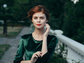 Portrait of beautiful young woman