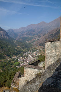 Scenic view of mountain against sky