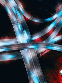 Light trails at night