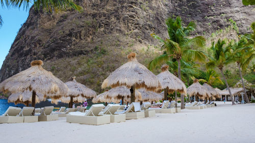 Panoramic view of beach