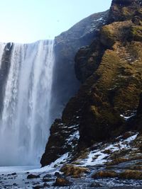Rock formations in sea