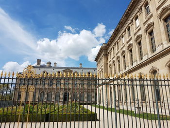 Low angle view of historical building against sky