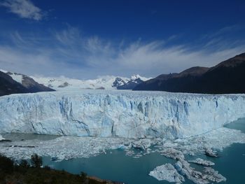 Scenic view of glacier during winter