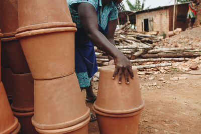 African woman working in uganda