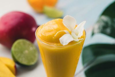Close-up of drink on table