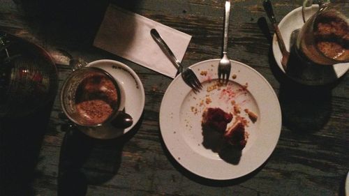 Close-up of food on table