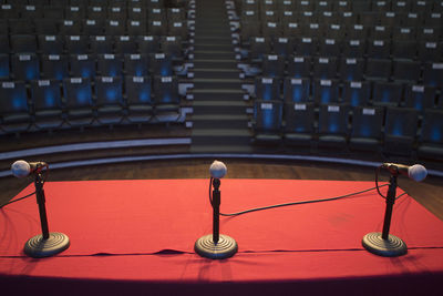Close-up of lighting equipment