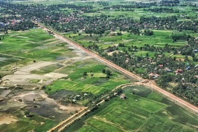 Aerial view of landscape