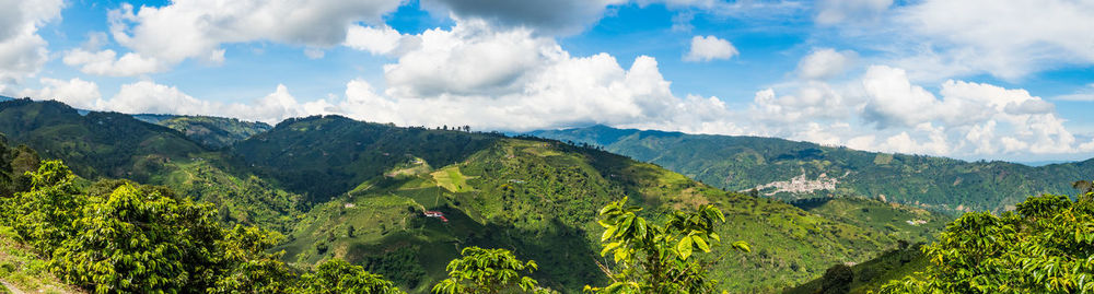 Panoramic view of landscape against sky