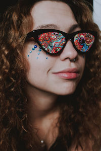 Close-up portrait of woman