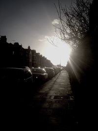 Road at sunset