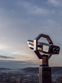 View of cityscape against sky during sunset