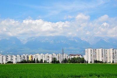 View of cityscape against sky