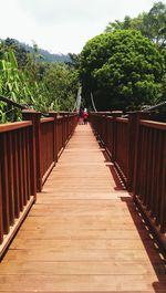 Footbridge in park