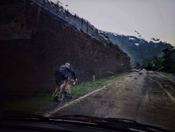 Blurred motion of tunnel