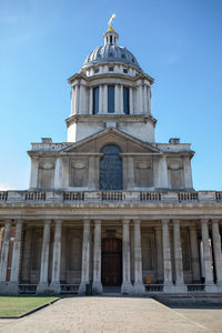 Low angle view of building against sky