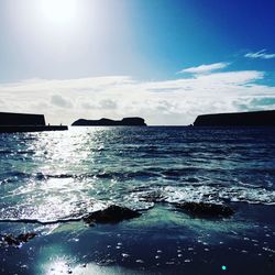 Scenic view of sea against sky