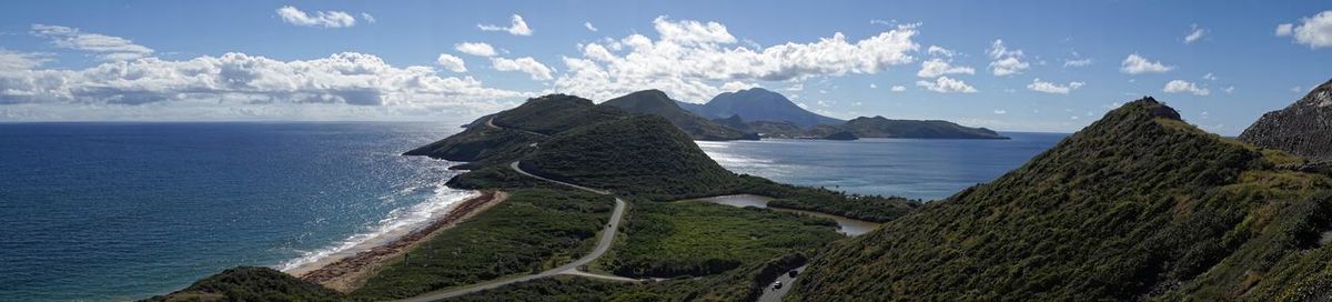 Panoramic view of sea against sky