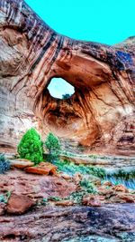 Rock formations in river