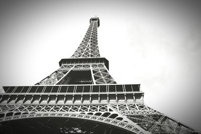 Low angle view of eiffel tower