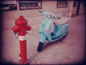 Close-up of red wall