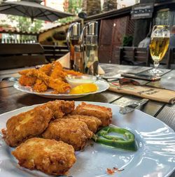 Close-up of food in plate