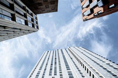 Low angle view of buildings against sky