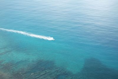 High angle view of sea