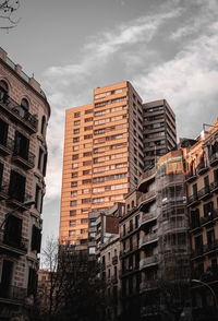 Low angle view of buildings against sky