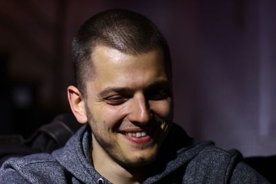 Portrait of young man smiling