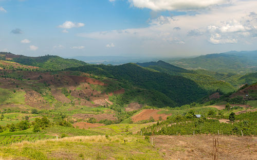 Scenic view of landscape against sky