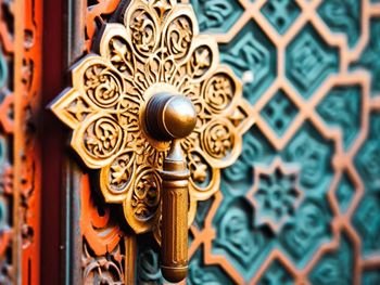 Full frame shot of ornate door