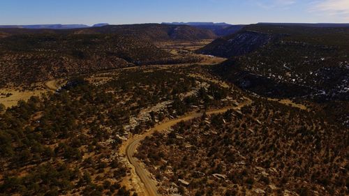 Aerial view of landscape against sky