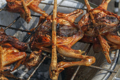 Close-up of grilled meat