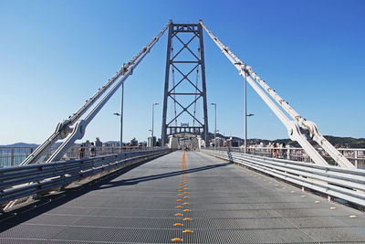 Low angle view of bridge against sky