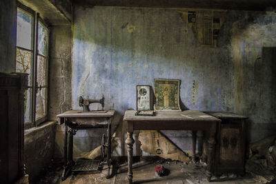 Interior of abandoned room