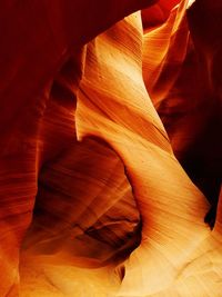 Close-up of antelope canyon 