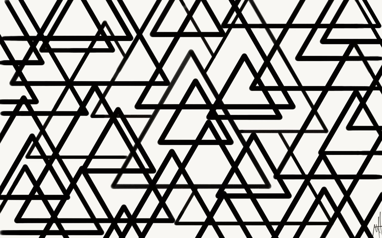 pattern, backgrounds, line, shape, no people, abstract, font, geometric shape, full frame, black and white, indoors, triangle shape, architecture