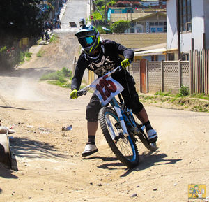 People in parking lot