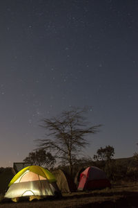 Star covered skies under our camp.