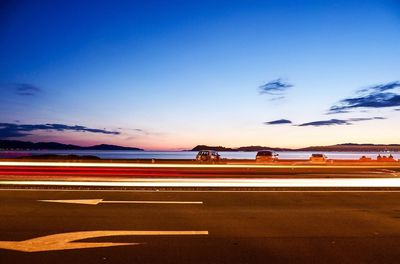 Scenic view of beach against sky during sunset