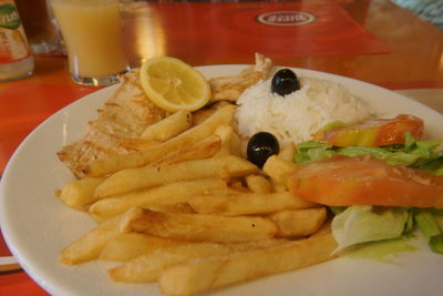 Close-up of food on plate