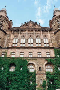 Low angle view of historical building against sky